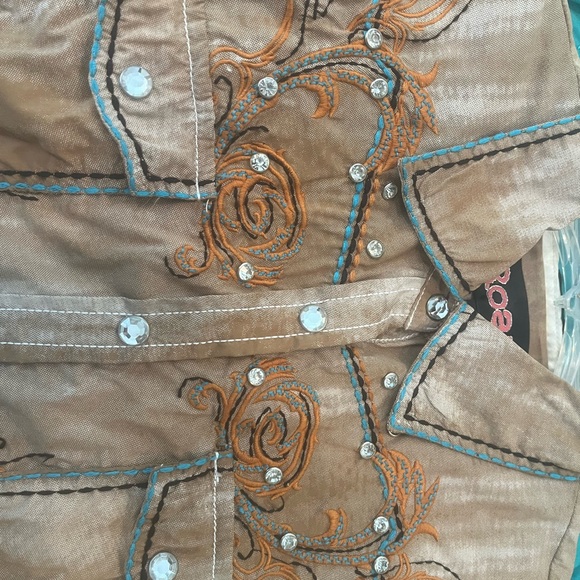 Roar woman’s western/rodeo shirt size medium stretch women’s - Picture 3 of 6